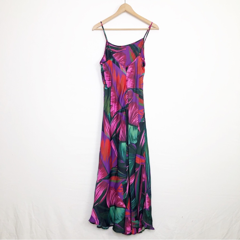 Farm Rio midnight leaves Lenzing Ecoreo viscose cutout Maxie dress - Picture 3 of 16